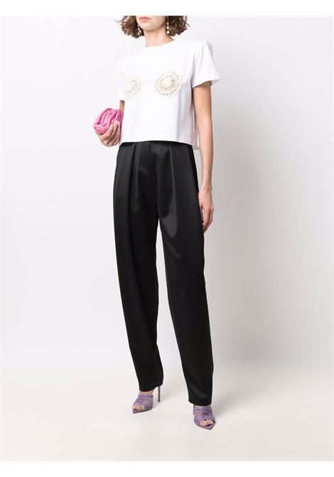 Black high-waisted oversize tapered trousers - women MAGDA BUTRYM | 105820BLK